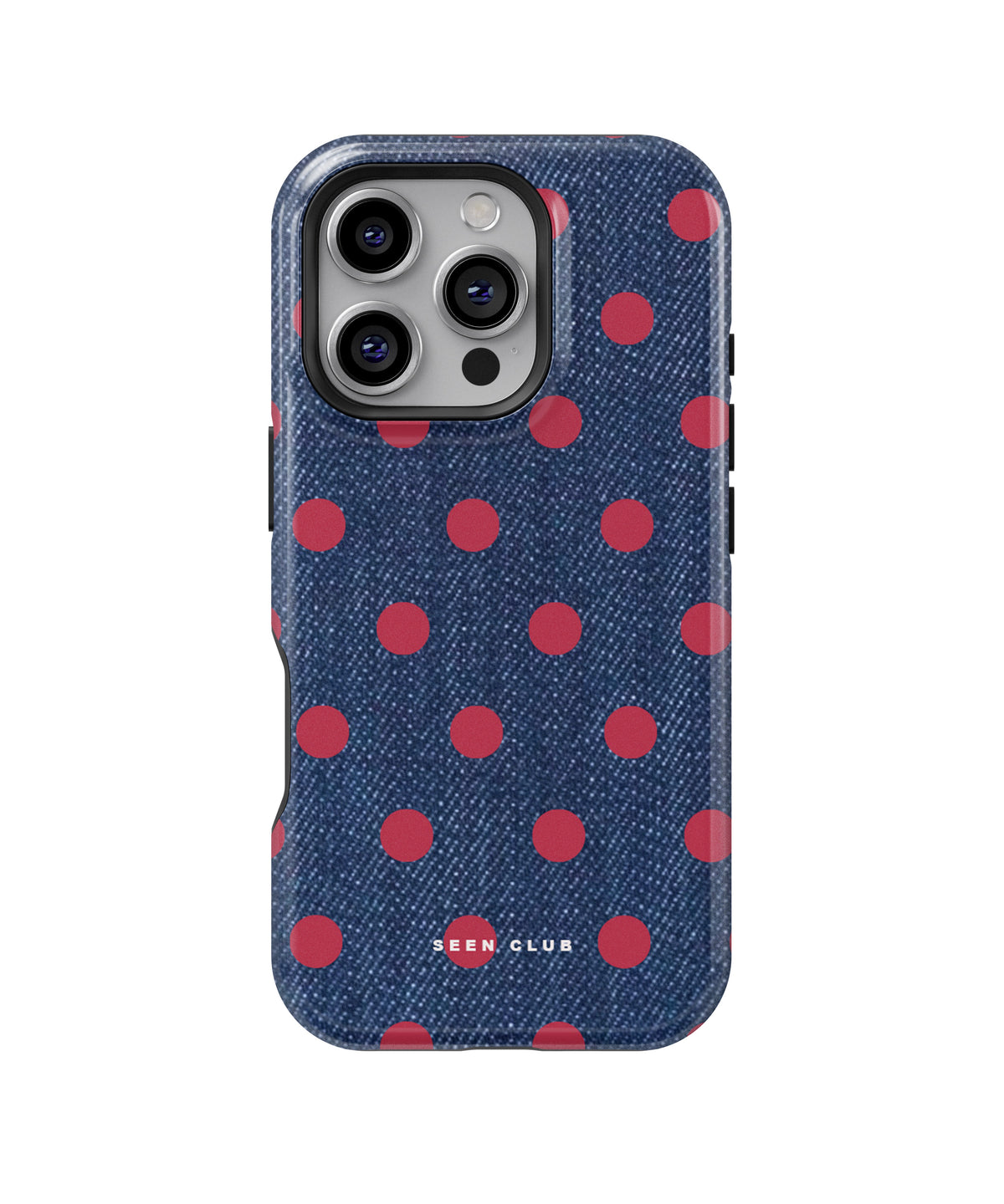 Cherry Denim Dot