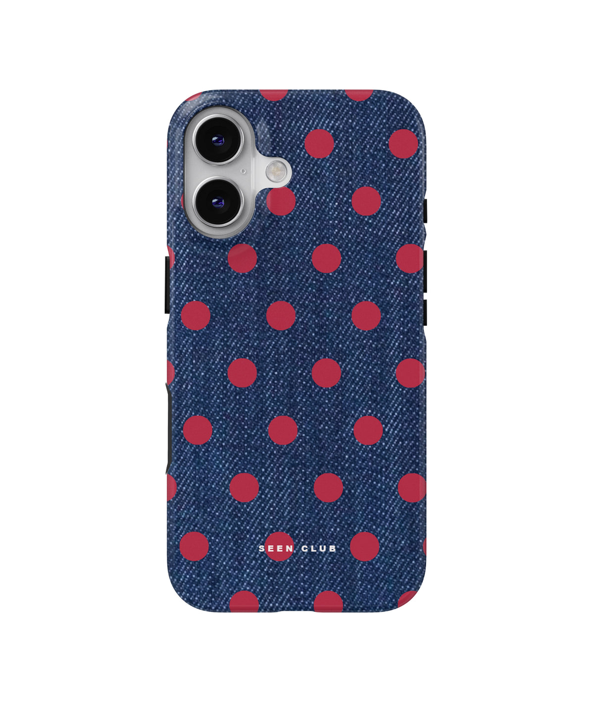 Cherry Denim Dot